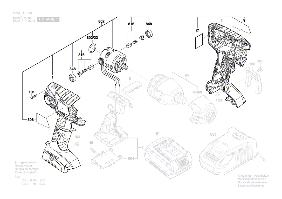 Moteur courant continu réf. 2 609 199 313 BOSCH
